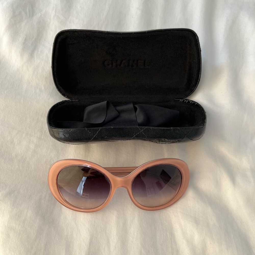 Pink Chanel sunglasses